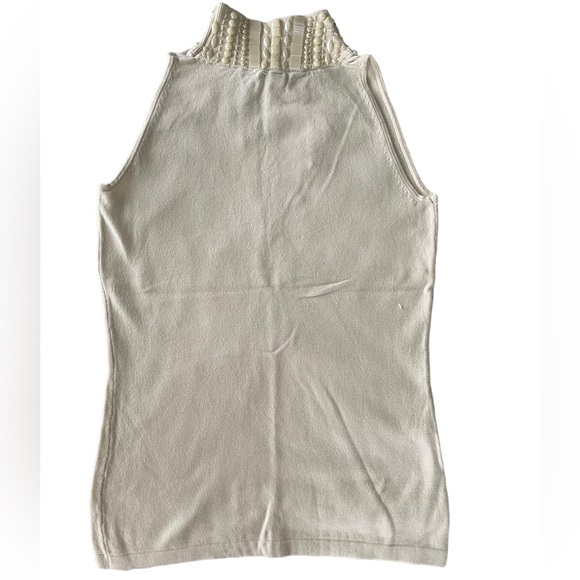 Marciano Beige/Off-White Embellished Sweater Top - Size XS - Picture 2 of 6
